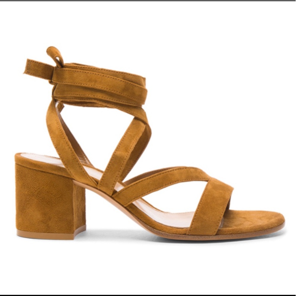 Gianvitto Rossi Suede Janis Sandals US10